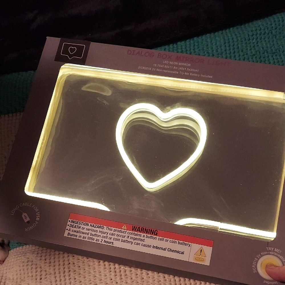 LED Mirror Light~ Heart